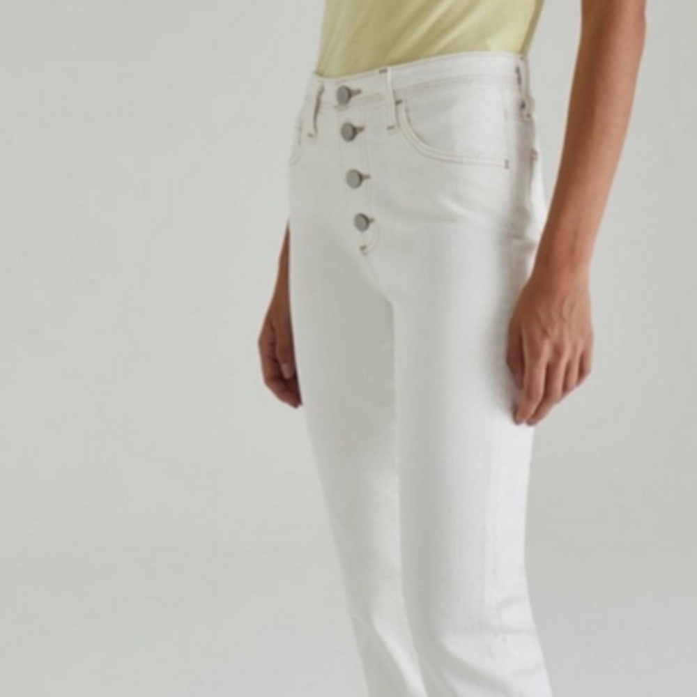 AG Isabelle the HIGH RISE CROP BUTTON UP STRAIGHT - Picture 3 of 8
